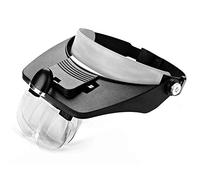 LJHJYDW Magnifying Glasses,Educational Hobby Magnifiers, Head-Mounted Magnifying Glass Lamp Glasses for The Elderly Reading Electronic Clocks Micro-Carving Engraving