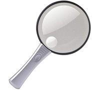 LJHJYDW Magnifying Glasses,Educational Hobby Magnifiers, Non-Slip, Lightweight, Hand-Held Magnifying Glass with Light to Identify High-Definition, Designed for The Elderly, Students