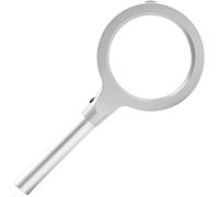 LJHJYDW Magnifying Glasses, Handheld Reading Magnifying Glass All Metal Body with Lamp Bead to Send Dust Bag Magnifier