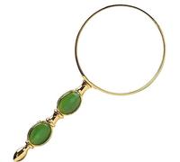 LJHJYDW Magnifying Glasses, HD 20 Times Magnifying Glass Imitation Jade Hand-Held Magnifying Elderly Reading Reading Newspaper Magnifier 20 Times Optical Glass