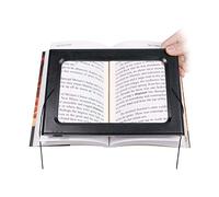 LJHJYDW Metal Magnifying Glass Magnifying Handsfree Magnifier with Light 3X Large Full Page Gift of Love Fashionable