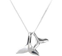LJHJYDW Necklaces for Women, Women Necklaces Boutique Pendant 925 Silver Double Mermaid Tails for Womencle Cchoker Gift/40Cm Plus 5Cm