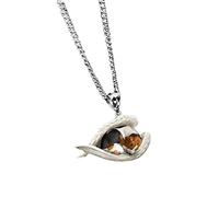 LJHJYDW Necklaces Jewelry for Women Girls Pet Necklace Sleeping Dog Necklace Cute Angel Custom Made with Picture
