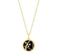 LJHJYDW Pendant Necklaces Twelve Constellations Gold Star Sign Coin Charm Pendant Chain Necklace Jewellery Birthday Gifts for Women Girls