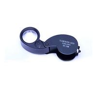 LJHJYDW Pocket Slide out Magnifying Glass with Light - 40X Multi- Small Portable Jewellers Loupe Magnifier with Light Best for Jewellery, Diamonds, Gems, Coins, Stamps