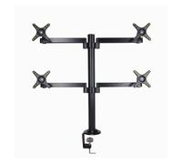 LJHJYDW Rotating Clamp Base 10" - 27" 8kg Aluminum 100x100 Quad LCD Desk Mount Monitor Arm Desk Stand Adjustable Screen Holder
