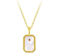 LJHJYDW Silver Necklace for Women Relief Twelve Constellations Necklace Necklace Dainty Golden Pendant Chain Necklace for Women Lady Gifts