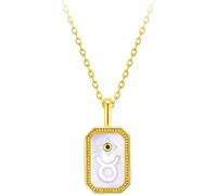 LJHJYDW Silver Necklace for Women Relief Twelve Constellations Necklace Necklace Dainty Golden Pendant Chain Necklace for Women Lady Gifts