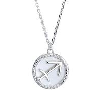 LJHJYDW Silver Necklace for Women Twelve Constellations Coin Necklace Necklace Dainty Inlaid Zircon Pendant Chain Necklace for Women Lady Gifts