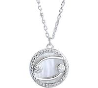 LJHJYDW Silver Necklace for Women Twelve Constellations Coin Necklace Necklace Dainty Inlaid Zircon Pendant Chain Necklace for Women Lady Gifts