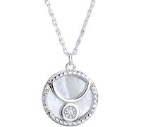 LJHJYDW Silver Necklace for Women Twelve Constellations Coin Necklace Necklace Dainty Inlaid Zircon Pendant Chain Necklace for Women Lady Gifts