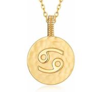 LJHJYDW Silver Necklace, Signs S925 Silver Necklace Ladies Roman Symbols Necklace Golden Round Pendant Choker Constellation Symbol Pendant Necklace Jewelry For Girls Birthday Present