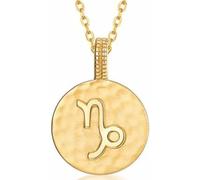 LJHJYDW Silver Necklace, Signs S925 Silver Necklace Ladies Roman Symbols Necklace Golden Round Pendant Choker Constellation Symbol Pendant Necklace Jewelry For Girls Birthday Present