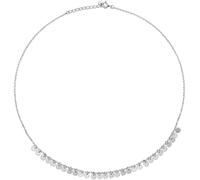 LJHJYDW Silver Necklaces For Women,Circle Necklace For Women, S925 Sterling Silver Disc Wafer Tassel Pendant Necklace Dainty Trendy Choker Necklace Chain Bohemia Jewelry For Her Girls Couples