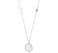 LJHJYDW Silver Necklaces For Women,Novel Necklace For Women S925 Sterling Silver Flat Tree of Life Zircon Pendant Necklace Dainty Trendy Choker Necklace Chain Bohemia Jewelry For Her Girls Couples