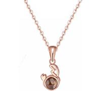 LJHJYDW Silver Necklaces For Women,S925 Silver Necklace Cancer Gemstone Pendant Necklace Signs Rose Gold Zircon Necklace Birthstone Necklace Gift Jewelry For Mum Boys Girls