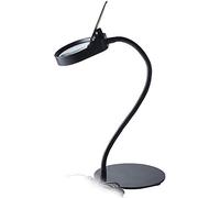 LJHJYDW Sn Magnifier High Magnification 10x Magnifying Glass Metal Desktop Light and High-Definition 20 Times Reading Old Child Identification Magnifier with Light Double