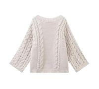 LJHJYDW Solid Color Casual Round Neck Woven Hollow Women's Pullover Sweater