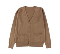 LJHJYDW Solid Color Casual V-Neck Single-Breasted Pocket Stitching Loose Large Size Women's Sweater Cardigan