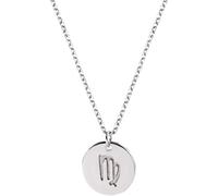 LJHJYDW Sterling Silver Chain, Necklace Horoscope For Women, S925 Sterling Silver Silver Medal Necklace Constellation Chain Trendy Choker Delicate Necklace Chain Gift Jewelry For Her Girls Couples