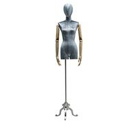LJHJYDW Tailors Dummy Mannequin Tailors Mannequin Dummy Clothing Mannequins Model with Metal Base Window Display Shelf,Purple,Silver