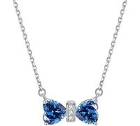 LJHJYDW Women Necklaces Bow Pendant Necklaces Cubic Zirconia Twelve Constellations Birthstone Necklaces Jewellery for Women Girls