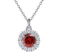 LJHJYDW Women Necklaces Sterling Silver Cubic Zirconia Pendant Birthstone Necklaces Twelve Constellations Pendant Necklaces Allergy- Jewelry Gift for Women