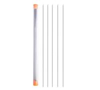 ljhnba Aguja de Enganche de lombriz Hueca, Aparejo de Pesca de Acero Inoxidable, perforador de Cebo penetrante, 5 uds