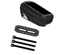 ljhnba Bolsa de Almacenamiento de Cuadro de Ciclista para desplazamientos Diarios, Bolsa de Ventana de teléfono de Tubo de Carcasa con Base de Montaje de liberación rápida Bolsa de Cuadro de de