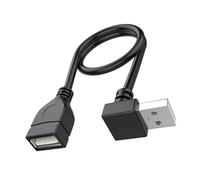 ljhnba Cable de extensión USB 2.0 de 90 grados Cable corto macho a para teclado de computadora portátil Impresora y más Conector USB de teclado de 10 cm