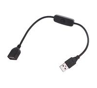 ljhnba Cable USB con interruptores, palanca de extensión de encendido/apagado para ventilador de lámpara, adaptador de línea de alimentación con interruptores