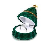 ljhnba Caja de compromiso de árbol de Navidad para propuesta, compromiso, regalo de boda, adorno especial para decoración de boda