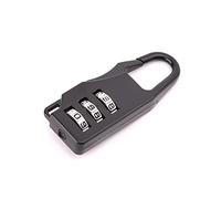 ljhnba Código de tres ruedas de aleación de zinc, cremallera de equipaje, para código cruzado, número de conjunto para casilleros para puerta resistente a la intemperie, cadena larga pequeña