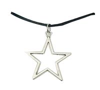 ljhnba Collar con colgante único en forma de estrella Y2K, gargantilla hueca para hombres y mujeres, cadena de clavícula, adorno llamativo para niña, gargantilla con colgante