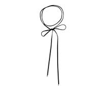 ljhnba Collar largo de terciopelo con lazo para mujer, collar coreano con dije de corbata, joyería para mujeres y niñas, One Size, como se describe, como se describe