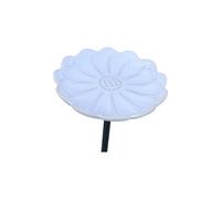 ljhnba Cuenco de Agua polinizador para Patios amigables con Las Mariposas, Lavabo de cerámica para Flores, estaca de Tierra, Adorno de jardín Cerca de los Bordes del Patio