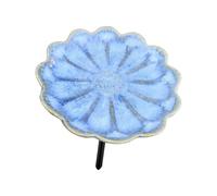 ljhnba Cuenco de Agua polinizador para Patios amigables con Las Mariposas, Lavabo de cerámica para Flores, estaca de Tierra, Adorno de jardín Cerca de los Bordes del Patio