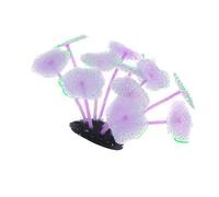 ljhnba Decoraciones de Acuario Adornos de Plantas Tanques de Plantas de Agua Coloridas Paisajismo Resplandor en la Oscuridad Apariencia de Hongo Artificial Corales Artificiales para Acuarios