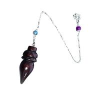 ljhnba Péndulos de Madera Péndulos de adivinación Reiki Fengshuis Colgante con Cadena para meditaciones Regalo para Hombres y Mujeres adivinación