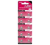 ljhnba Pilas de botón LR41 AG3 de gran capacidad de 1,5 V para mandos a distancia, juguetes y dispositivos electrónicos, 10 unidades