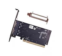 ljhnba Tarjeta de expansión PCIE 16X a SFF 8654 para rápida Transferencia de Datos de hasta 64 Gbps Compatible con Unidades visuales y de Almacenamiento Adaptador de extensión PCIe para computadora