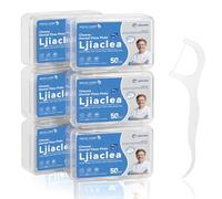 LJIACLEA Palillos de hilo dental 300 unidades de palillos de hilo dental Gen 3 a granel con estuche de viaje, palillos de dientes para limpieza de dientes familiares y adultos