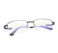 LJIMI Gafas de lectura multifocales progresivas para mujeres y hombres titanio ultraligero anti bloqueo de luz azul lectores presbicia progresivo de enfoque múltiple gafas de ordenador anteojos