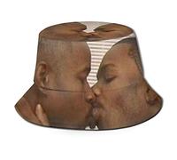 Ljirgdh Two Black Men Kissing Meme - Gorro unisex para verano, viajes, playa, sol al aire libre, Como se muestra en la imagen, Talla única