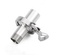 LJISEHG 304 Stainless Steel Tri Clamp Cover, Threaded Ferrule Adapter with Silicone Gasket, Sealing Pipe Connector for Beverage Brewing and Food Industrial Pipeline System(DN20x50.5)