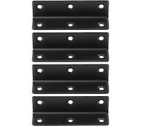 LJISEHG 8 soportes de esquina de metal en forma de L for estabilidad de muebles, soporte de junta de sujetador de acero inoxidable for uso doméstico