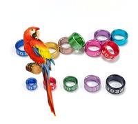 LJISEHG Anillos de Pata de Paloma de Aluminio Planos numerados Etiquetas de identificación de Paloma de Anillo Dividido(Mixed Colors5.0mm,100pc)