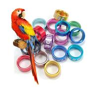 LJISEHG Anillos de Pata de Paloma de Aluminio Planos numerados Etiquetas de identificación de Paloma de Anillo Dividido(Mixed Colors7.0mm,200pc)