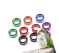 LJISEHG Anillos for Patas de Paloma de Aluminio numerados Bandas duraderas for identificación de Aves(Mixed Colors6.0mm,100pc)