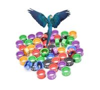 LJISEHG Bandas for Patas de Paloma de Aluminio numeradas, Bandas for Patas de Anillo Abierto for identificación de Aves y Aves(Mixed Colors7.0mm,100pc)